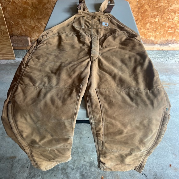 Vintage Carharrt Insulated Bib Overalls Men’s size 44 X 30 - Picture 1 of 13